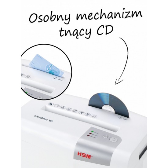 Niszczarka shredstar X5 ścinki 4x30mm P-4,CD