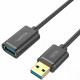 Przedłużacz USB 3.0, 1M, AM-AF; Y-C457GBK 