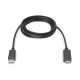 Kabel adapter DisplayPort 1.2 z zatrzaskiem 4K 60Hz UHD Typ DP/HDMI A M/M czarny 2m