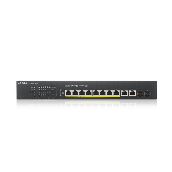 XS1930-12HP Multi Gigabit Smar Managed PoE Switch 375W 802.3BT   2x10GbE + 2x SFP+ Uplink XS1930-12HP-ZZ0101F 