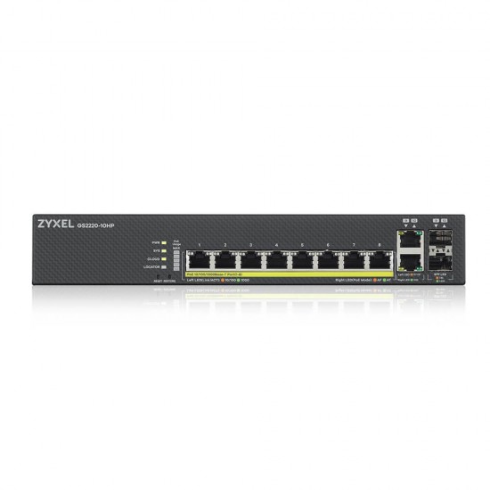 GS220-10HP 8xGbE L2 PoE Switch 1Y NCC Pro Pack GS2220-10HP-EU0101F 