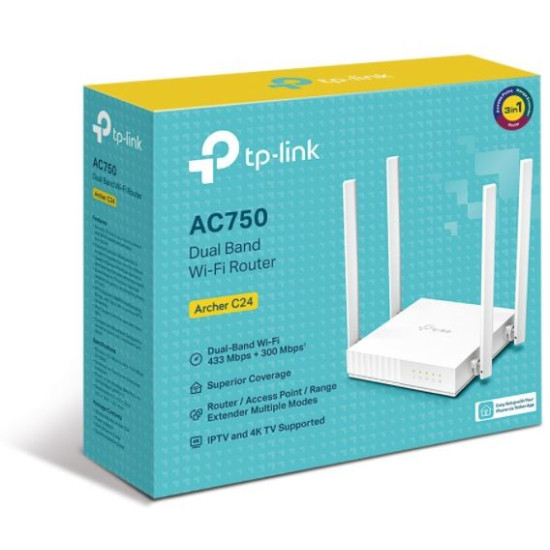 Router Archer C24  AC750 1WAN 4LAN