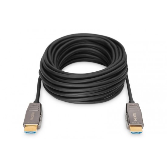 Kabel połączeniowy hybrydowy AOC HDMI 2.1 Ultra High Speed 8K/60Hz UHD HDMI A/HDMI A M/M czarny 10m