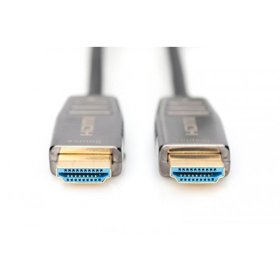 Kabel połączeniowy hybrydowy AOC HDMI 2.1 Ultra High Speed 8K/60Hz UHD HDMI A/HDMI A M/M 30m Czarny