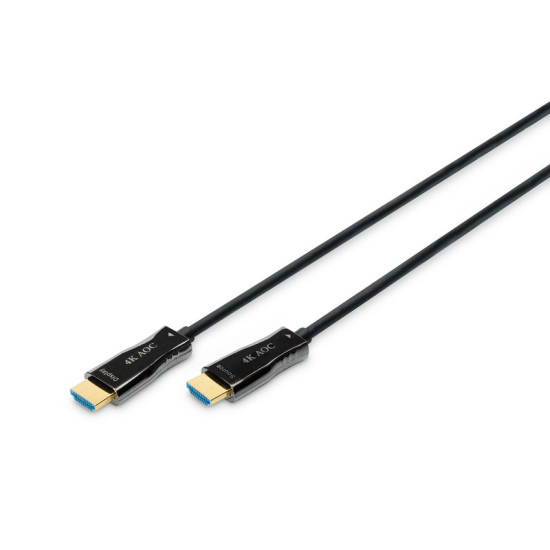 Kabel połączeniowy hybrydowy AOC HDMI 2.0 Premium HighSpeed 4K/60Hz UHD HDMI A/HDMI A M/M czarny 10m