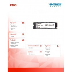 Dysk SSD P300 128GB M.2 PCIe Gen 3 x4 1600/600 
