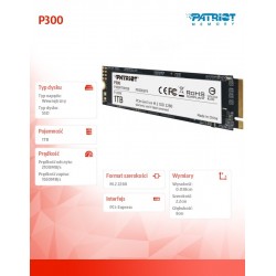 Dysk SSD P300 1TB M.2 PCIe Gen 3 x4 2100/1650 