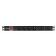 Listwa zasilająca Rack PDU 1U 4x PL + 4x IEC C13 2m 10A czarna 