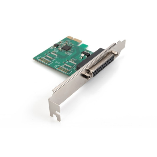 Karta rozszerzeń/Kontroler LPT PCI Express, 1xDB25, Low Profile, Chipset: MCS9901