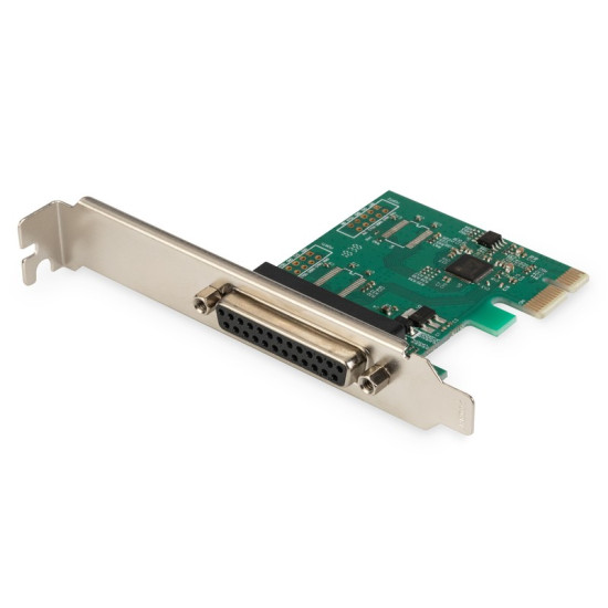 Karta rozszerzeń/Kontroler LPT PCI Express, 1xDB25, Low Profile, Chipset: MCS9901