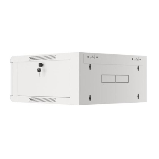 Szafa instalacyjna RACK wisząca 19 cali 4U 570x600 szara WFFA-5604-10S