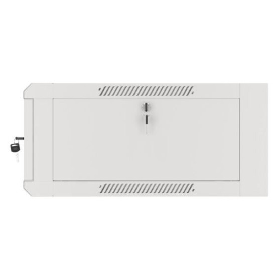 Szafa instalacyjna RACK wisząca 19 cali 4U 570x600 szara WFFA-5604-10S