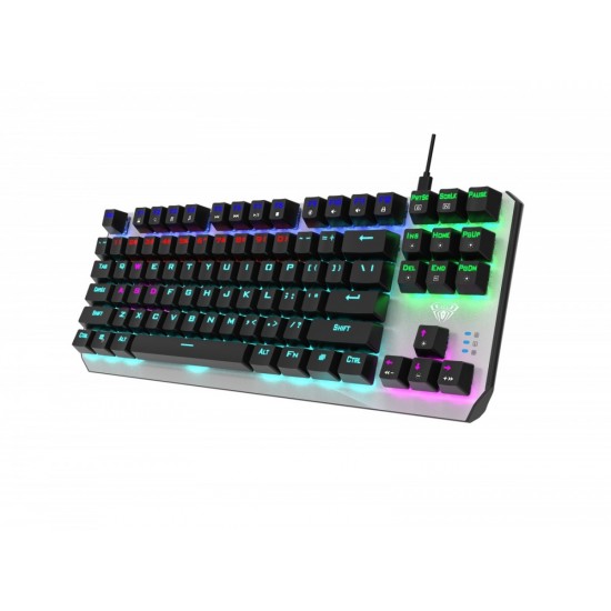 Aegis Mechaniczna klawiatura dla graczy TKL czerwone przełączniki 