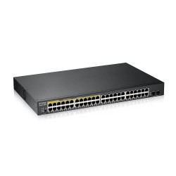 Przełącznik zarządzalny GS1900-48HP v2, 48-port GbE L2 Smart Switch 170W rack            GS1900-48HPv2 
