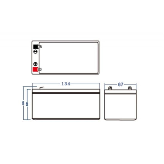 Akumulator AGM VRLA 12V 3.4Ah