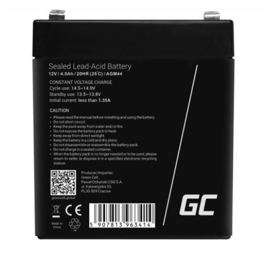 Akumulator AGM VRLA 12V 4.5Ah