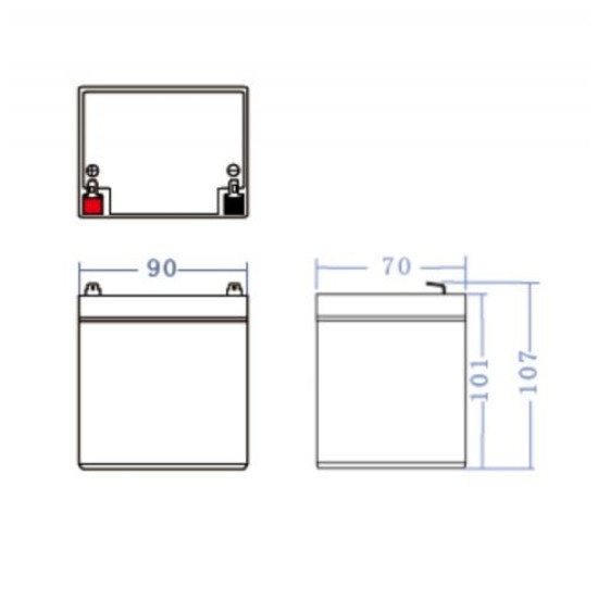 Akumulator AGM VRLA 12V 4.5Ah