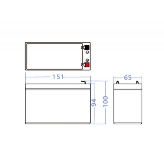 Akumulator AGM VRLA 12V 8Ah