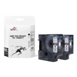 Taśma TBTD-40913 do DYMO Czarny na Białym 9x7mm  2 szt.