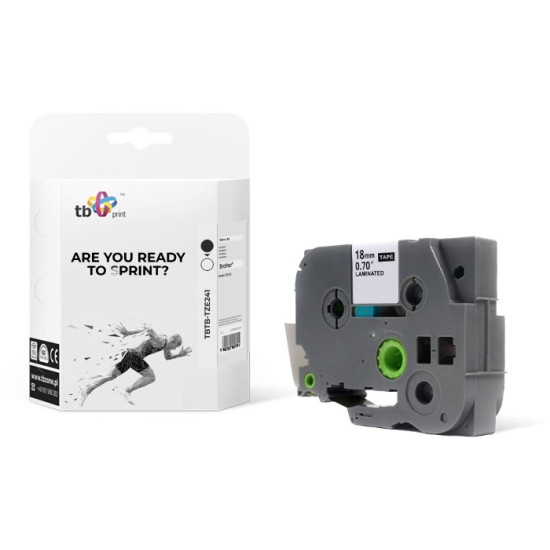 Taśma TBTB-TZE241 Brother Czarny na Białym 18x8mm 1szt.