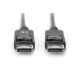 Kabel połączeniowy DisplayPort z zatrzaskami 1080p 60Hz FHD Typ DP/DP M/M czarny 5m