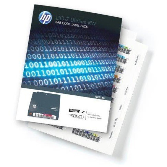 Pakiet etykiet LTO-7 Ultrium RW Q2014A 