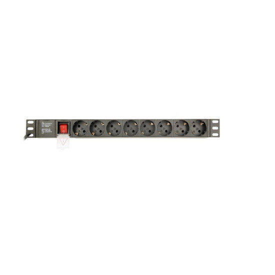 Listwa zasilająca rack 8 x German Socket 3M 