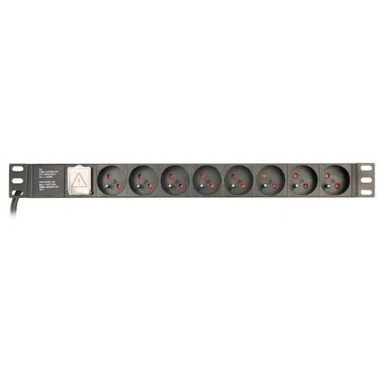 Listwa zasilająca rack 8 x French socket/3m 