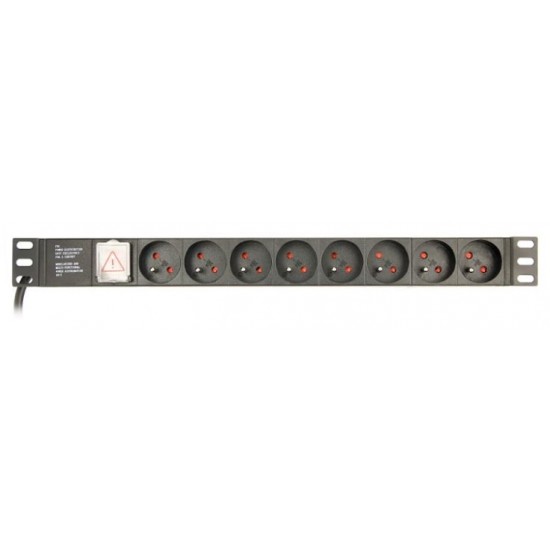 Listwa zasilająca rack 8 x French socket/3m 