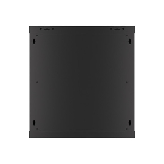 Szafa instalacyjna wisząca 19' 12U 600X450mm czarna (drzwi      szklane)