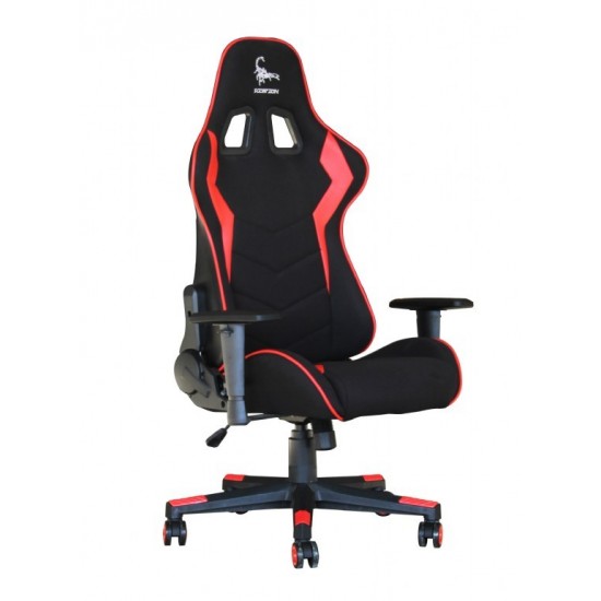 Krzesło gamingowe Scorpion czarno-czerwone