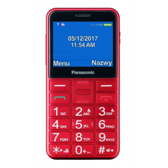 Telefon dla seniora KX-TU155 czerwony