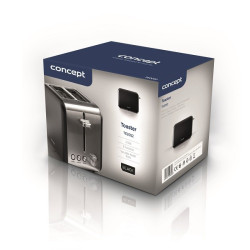 Toster TE2052 inox czarny 