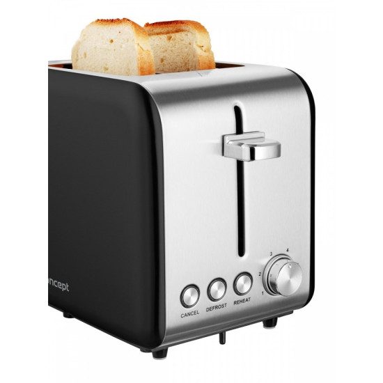 Toster TE2052 inox czarny 