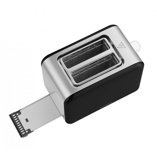 Toster TE2052 inox czarny 