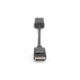Kabel adapter DisplayPort z zatrzaskiem 1080p 60Hz FHD Typ DP/HDMI A M/Ż czarny 0,2m