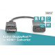 Kabel adapter DisplayPort z zatrzaskiem 1080p 60Hz FHD Typ DP/HDMI A M/Ż czarny 0,2m