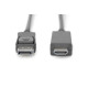 Kabel adapter DisplayPort 1.2 z zatrzaskiem 4K 60Hz UHD Typ DP/HDMI A M/M czarny 3m