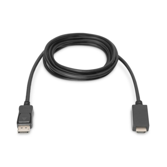 Kabel adapter DisplayPort 1.2 z zatrzaskiem 4K 60Hz UHD Typ DP/HDMI A M/M czarny 3m