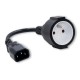 Adapter IEC 320 C14 / FRENCH | 0.15m 