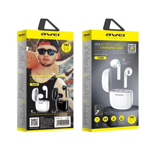 Słuchawki Bluetooth T28 TWS+stacja dokująca Czarne 