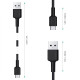 CB-CA2 OEM Kabel nylonowy Quick Charge USB C-USB A | FCP | AFC | 2m | 5 Gbps | 3A | 60W PD | 20V
