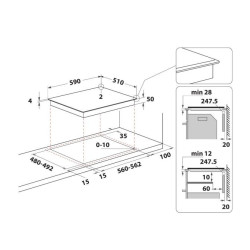 Płyta indukcyjna szklano-ceramiczna WSS4060BF 