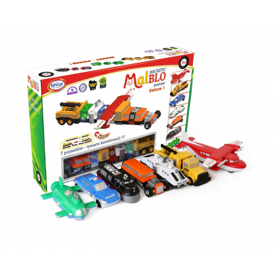 Zestaw Malblo Magnetyczne pojazdy deluxe 1