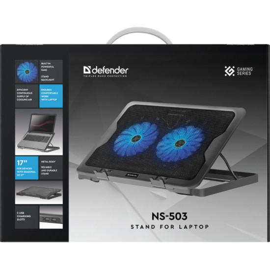 Podstawka chłodząca pod laptopa NS- 503 metalowa 15.6