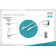 Patch cord U/UTP kat.5e PVC 0,5m Biały 