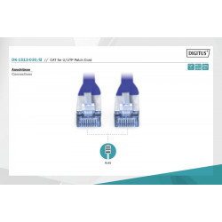 Patch cord U/UTP kat.5e PVC 3m Niebieski 