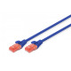 Patch cord U/UTP kat.6 PVC 3m Niebieski 