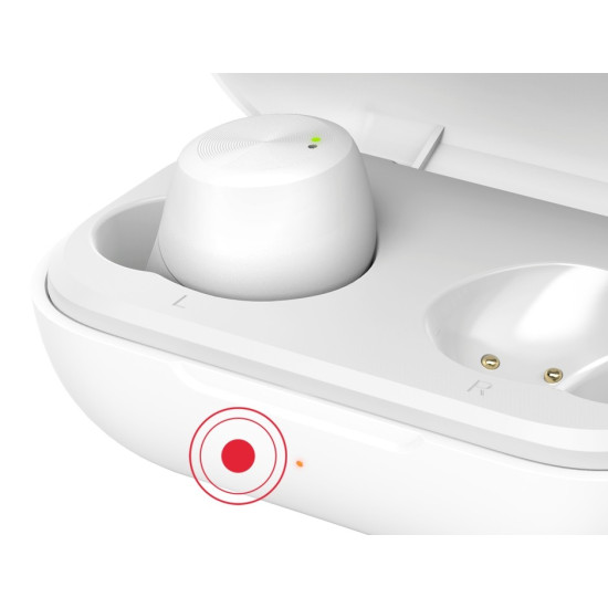 Słuchawki dokanałowe BT TW Spirit Chop białe