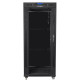 Szafa instalacyjna RACK stojąca 19 cali 37u 800x1000 czarna drzwi szklane LCD (flat pack)